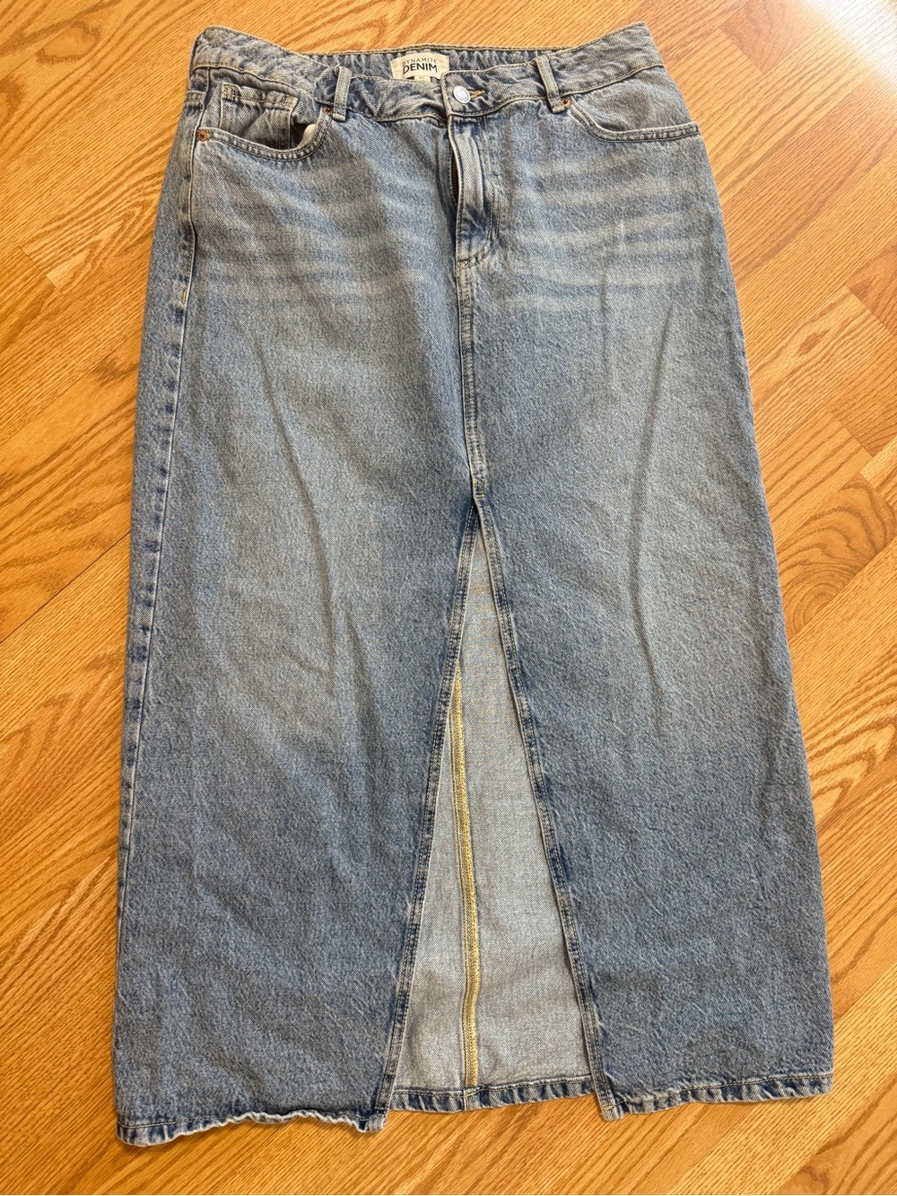 Dynamite Maxi Denim Skirt